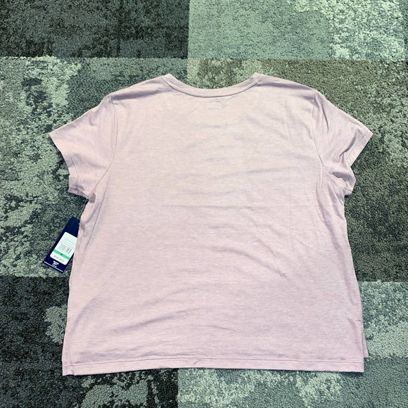Reebok Glow Vector Crop Tee Purple Short Sleeve Activewear Shirt NEW XL - Picture 4 of 4